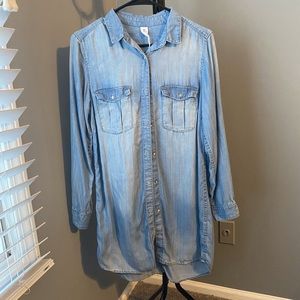 Jean desss long sleeve size 8 light wash